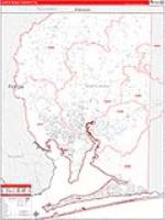 Santa Rosa, Fl Carrier Route Wall Map